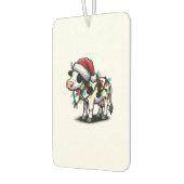 牛かわいいサンタおもしろいクリスマス カーエアーフレッシュナー (左)