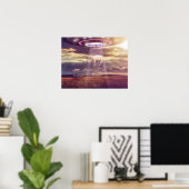 牛がエイリアンファンタジー ポスター (ホームオフィス)