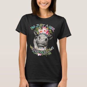 牛が大好きなひとり女子 牛飼い 女性 牧場 Tシャツ