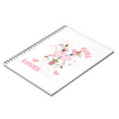 牛が大好きな女の子が可愛いイチゴ牛。Pe ノートブック (左側)