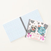 牛が大好き!カスタム8.5インチx 8.5インチスパイラルノートパソコン ノートブック (内部)