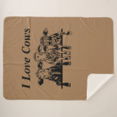 牛が大好き シェルパブランケット (正面(横))