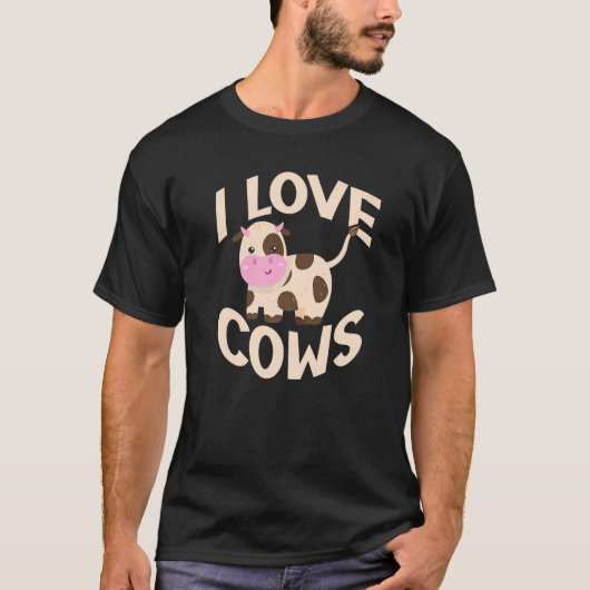 牛が大好き Tシャツ (正面)