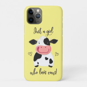 牛が好きな女の子だけ!ハートとホルスタイン iPhone 11 PROケース
