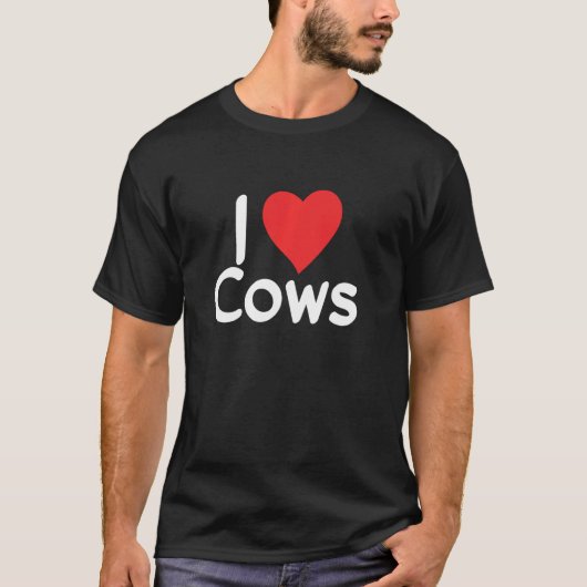 牛が好きな酪農家のプルオーバー Tシャツ (正面)