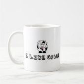 牛が好き コーヒーマグカップ (左)