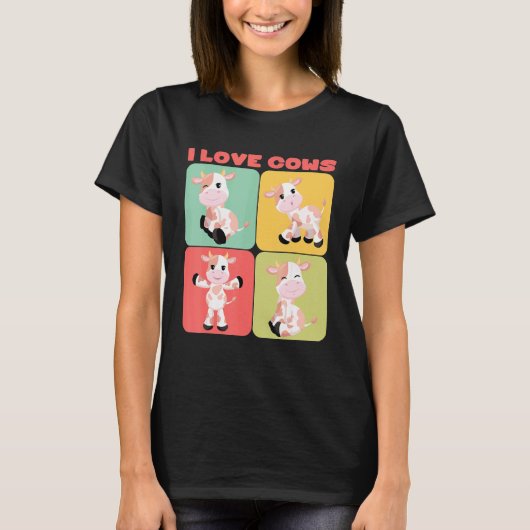 牛が好き Tシャツ (正面)