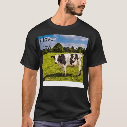 牛が好き Tシャツ (正面)