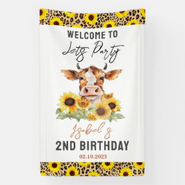 牛が帰ってくるまでパーティーをしよう 2歳の誕生日 横断幕
