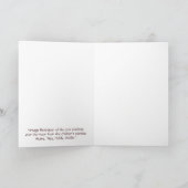 牛が月の上にジャンプ、グリーティングカード カード (内部)