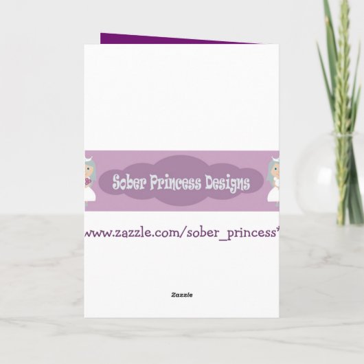 牛が月の上を飛び越えカスタムる紫色の汚れ カード (裏面)