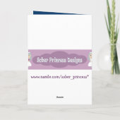 牛が月の汚れ誕生日カードを飛び越える カード (裏面)