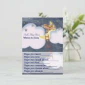 牛が月を飛び越えて赤ちゃんシャワーゲーム アドバイスカード (スタンド正面)