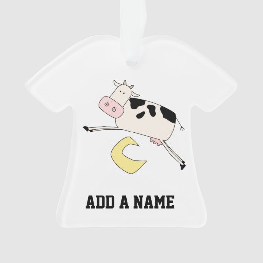 牛が月を飛び越える オーナメント (正面)