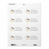 牛が月を飛び越える ラベル (フルシート)