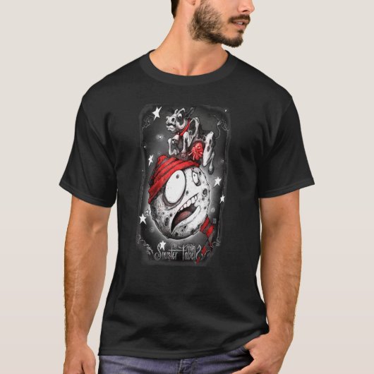 牛が月を飛び越える Tシャツ (正面)