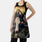 牛が水トラフで エプロン (インサイチュ)