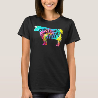 牛が私を幸せな農家牛の母の日 Tシャツ