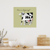 牛が行くの？ポスタープリント ポスター (キッチン)