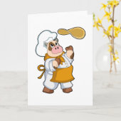 牛が調理する生地 カード (黄色い花)