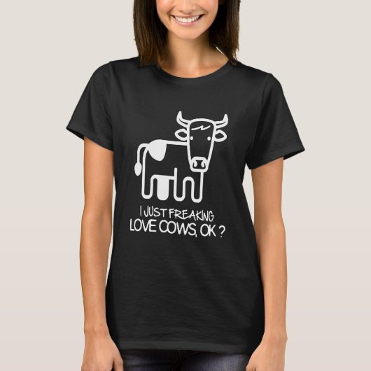 牛が超大好き Tシャツ (正面)