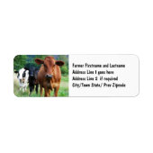 牛が野原に ラベル (正面)