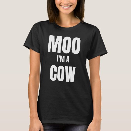 牛だよ私は牛 Tシャツ (正面)