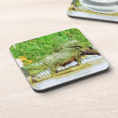 牛で田を作る抽象芸術 コースター (左側)