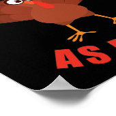 牛として識別:感謝祭トルコ漫画 ポスター (角)