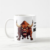 牛との混乱あなたは角のノベルティギフトを得る コーヒーマグカップ (左)