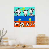 牛とカエルの洗濯の日。 ポスター (キッチン)