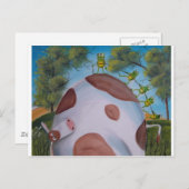 牛とカエル ポストカード (正面/裏面)