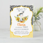 牛とヒマワリの声を聞いたことがある招待状。 招待状 (スタンド正面)