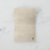 牛とフローラクラウンウォーターカラーファームありがとう 招待状 (内部)