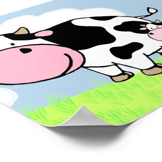 牛とベビー ポスター (角)