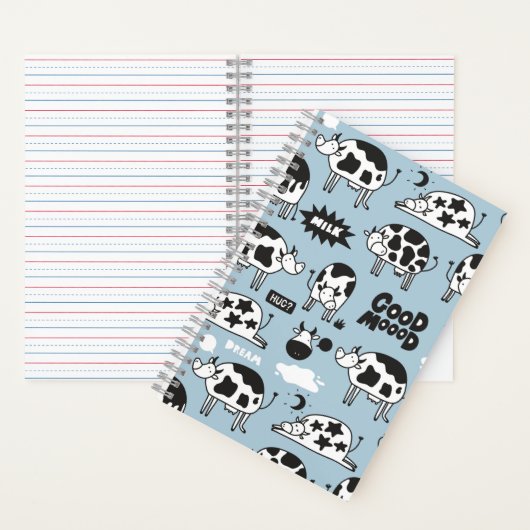牛とミルク ノートブック (内側)