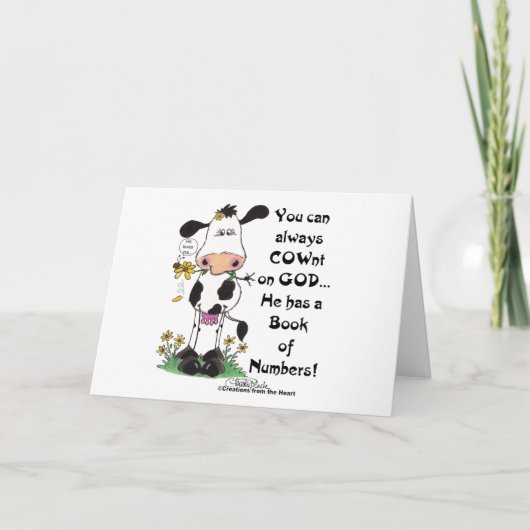 牛とレディバグ神の牛 カード (正面)