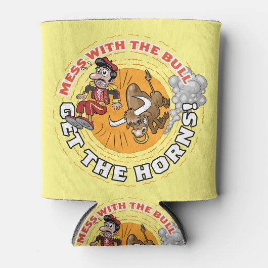 牛と一緒に… 缶クーラー (正面)