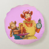 牛と娘のエルシーBeulah - It's Cake Time ラウンドクッション (裏面)