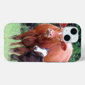 牛と子牛の電話ケース Case-Mate iPhoneケース (裏面 (横))