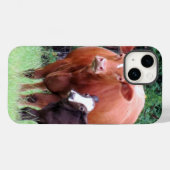牛と子牛の電話ケース Case-Mate iPhoneケース (裏面 (横))
