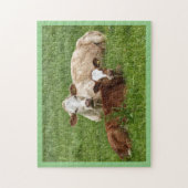 牛と子牛パズル ジグソーパズル (縦)