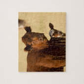 牛と子牛 ジグソーパズル (縦)