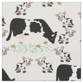 牛と子牛 ファブリック (クローズアップ)