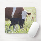 牛と子牛 マウスパッド (マウス)