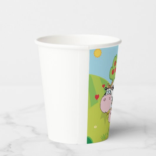 牛と子牛 紙コップ (右)