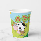 牛と子牛 紙コップ (正面)