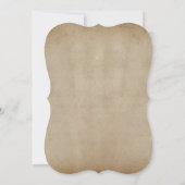 牛と恋に落ちた牛の夫婦の結婚式 招待状 (裏面)