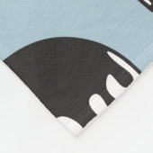 牛と牛乳 フリースブランケット (角)