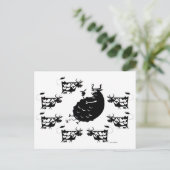 牛と牛 ポストカード (スタンド正面)